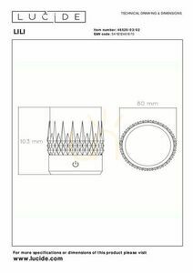 Lucide LILI bordslampa LED dimbar guld akryl moderna lampor small 1
