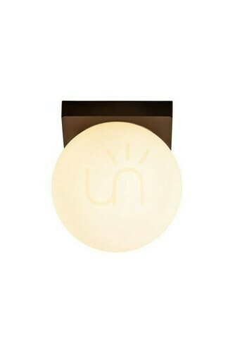 Kontrollera Plafond Lucide TASSA svart glas LED dimbar badrumslampa