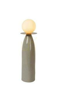Bordslampa Lucide FIGARO grå porslin glas Japandi 45 cm small 0