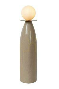 Bordslampa Lucide FIGARO grå porslin glas Japandi G9 53,5 cm small 0