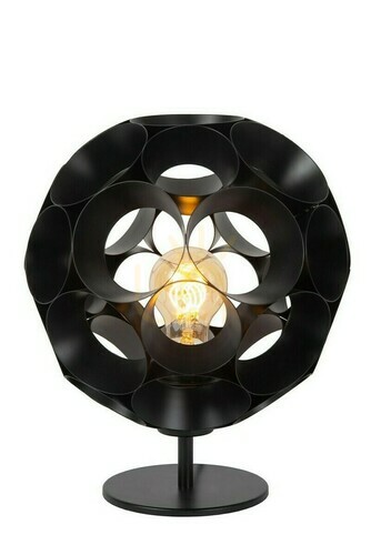 Kontrollera Lucide Hannelore bordslampa svart metall E27 dimbar 25 cm