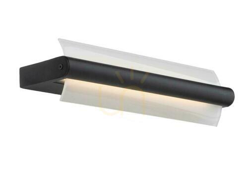 Kontrollera Vägglampa Lucide WANDA svart LED badrum IP44 45 cm