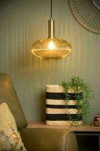 Lucide MALOTO pendellampa guld glas retro E27 30 cm 45386/30/62 small 3