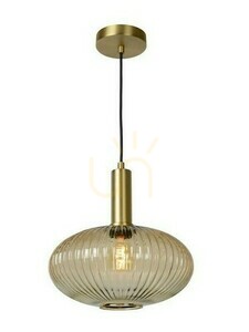 Lucide MALOTO pendellampa guld glas retro E27 30 cm 45386/30/62 small 0