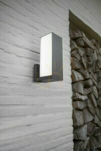 Utomhusvägglampa Lutec CUBA LED 14W antracit dimbar 5193810118 small 4