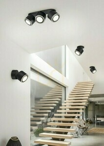 Trio TAURUS 652910332 LED-taklampa, mattsvart, 3 spotlights small 1