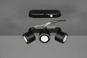 Trio TAURUS 652910332 LED-taklampa, mattsvart, 3 spotlights small 5