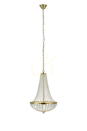 Kontrollera Pendant Light Markslöjd Gränsö 2-Light 40 cm Transparent Crystal 106119