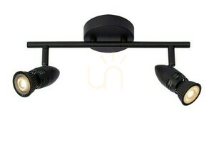 Spotlight Lucide CARO 2-ljus svart metall GU10 13955/02/30 small 6