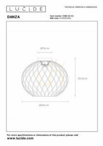 Lucide DANZA plafond guld svart metall 40 cm 21128/40/02 small 3