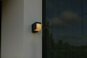 Vägglampa utomhus Lutec Prima Hybrid LED grå aluminium 6993801118 small 5