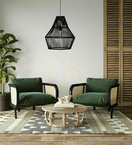Kontrollera Bambu taklampa 46x46x50cm BOHO