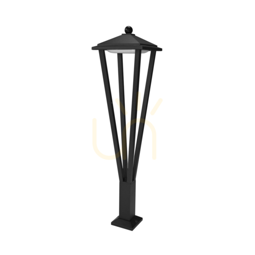 Kontrollera Utomhusstående lampa Italux svart aluminium 80 cm IP54 LED 12W OFL-22474-L-BK