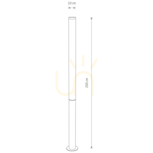 MIA LED-ljusstolpe L 11375 Nowodvorski small 7