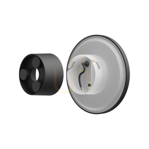Piatta 9 W Cct 230 V Ip44 120x47 Mm Svart Rund Fasad. small 4