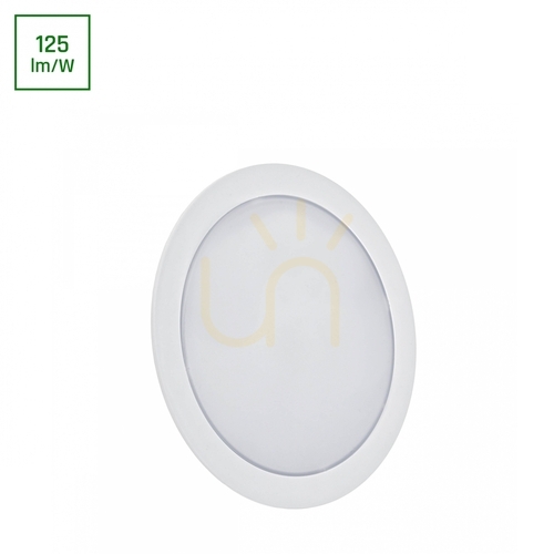 Kontrollera Algine Eco 2w1 Downlight för utanpåliggande montering 12 W Nw 230 V 110st Ip20 Ik06 170x35mm Vit Rund