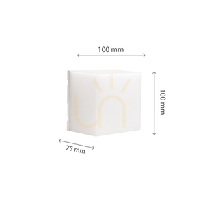 Scatollo 5 W Cct 230 V Ip54 100x100x75 Mm Vit fasad small 3