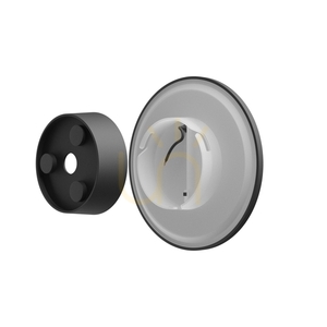Piatta 12 W Cct 230 V Ip44 180x47 Mm Svart Rund Fasad. small 11