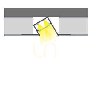 LUMINES DUO LED-profil för inspackling, vitlackerad, 1 m small 7