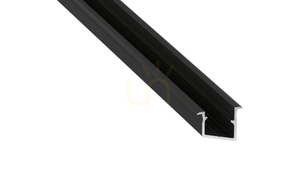 LED-profil LUMINES typ V svartlackerad 1 m small 0