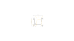 LED-profil LUMINES typ Fasso silveranodiserad 1 m small 1