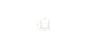 LED-profil LUMINES typ Strada silveranodiserad 1 m small 1