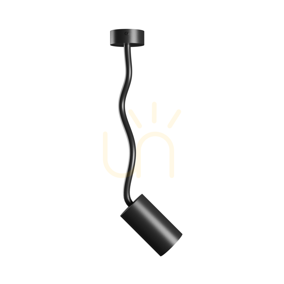 Förhandsvisning Variosa Flexi Gu10 Bas 230 V Ip20 55x100x410 Mm Svart Rund. Variosa Flexi Gu10 Bas 230 V Ip20 55x100x410 Mm Svart Rund.