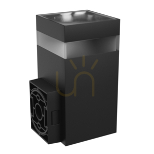 Torre Ring 9 W Cct 230 V Ip54 99x78x156 Mm Black Square Fasad Enkelriktad. small 4