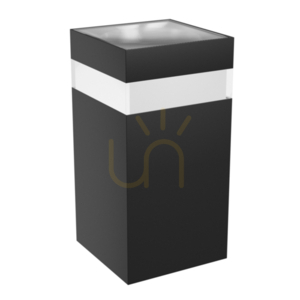 Torre Ring 9 W Cct 230 V Ip54 99x78x156 Mm Black Square Fasad Enkelriktad. small 7