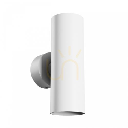 Kontrollera Squalla Variosa Tubo 2 Xgu10 Vägglampa 230 V Ip20 55 X160 X90 Mm Vit Rund.