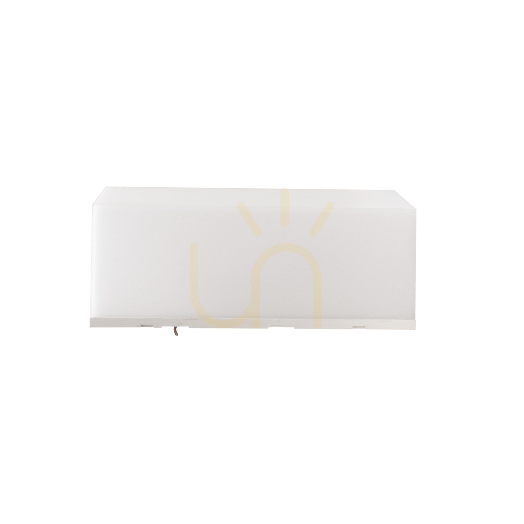 Utsikt Scatollo 8 W Cct 230 V Ip54 200x100x75 Mm Vit fasad Scatollo 8 W Cct 230 V Ip54 200x100x75 Mm Vit fasad