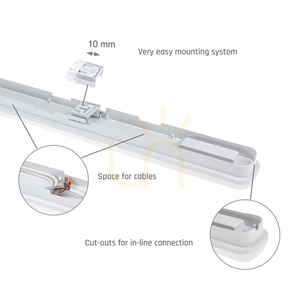 Limea Go Hermetic 600mm 25 W Nw 230 V 120st Ip65 Ik07 600x60x52mm Vit small 10