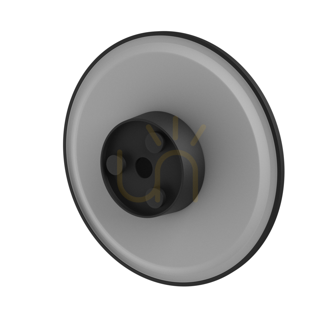 Display Piatta 18 W Cct 230 V Ip44 250x47 Mm Svart Rund Fasad. Piatta 18 W Cct 230 V Ip44 250x47 Mm Svart Rund Fasad.