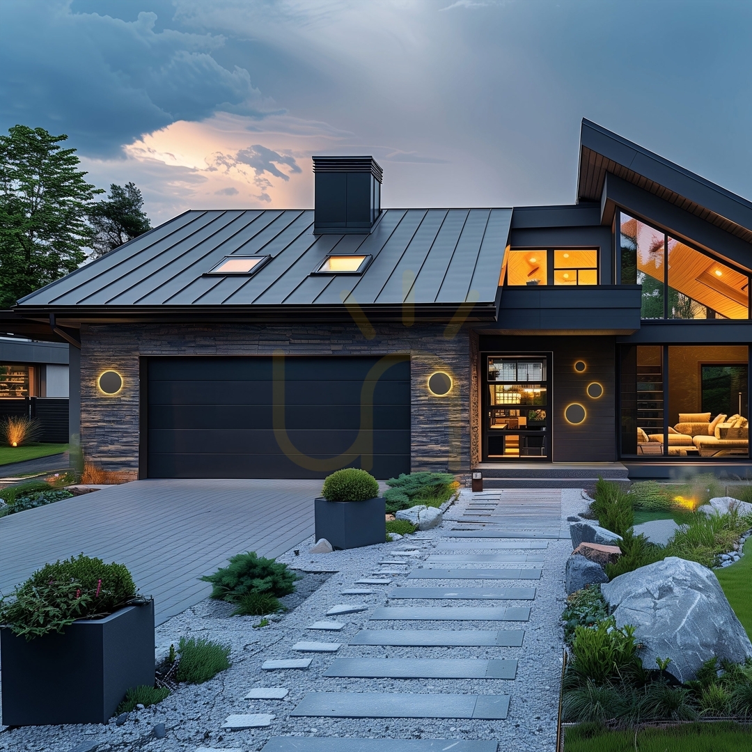 Utsikt Piatta 18 W Cct 230 V Ip44 250x47 Mm Svart Rund Fasad. Piatta 18 W Cct 230 V Ip44 250x47 Mm Svart Rund Fasad.