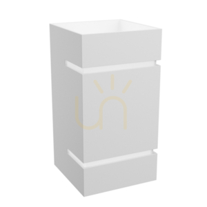 Squalla Lumo G9 Vägglampa 230 V Ip20 80x150 Vit Fyrkant small 1