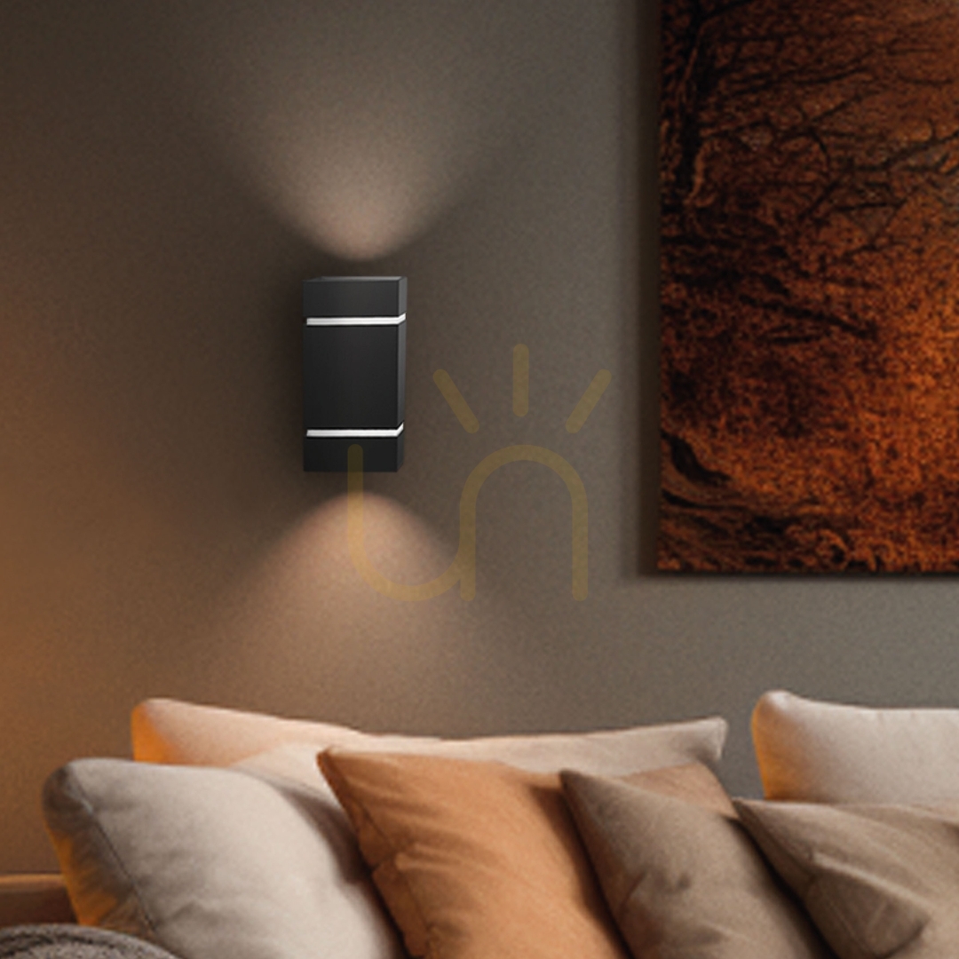 Visa Squalla Lumo G9 Vägglampa 230 V Ip20 80x150 Svart Square Squalla Lumo G9 Vägglampa 230 V Ip20 80x150 Svart Square