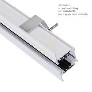 Sps infälld skena 3 F 1 M vit Spectrum small 9