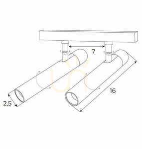 Spårljus Max Light MAX M0048Z vit 2-ljus magnetisk spotlight Zigbee 10W small 1