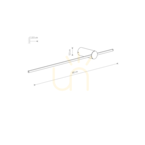 Nowodvorski SABER LED SILK OLIVE M 3000 K vägglampa 11378 small 6