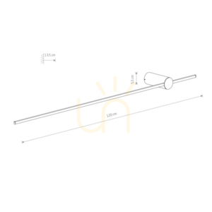 SABER LED smal vägglampa L 11381 Nowodvorski small 6