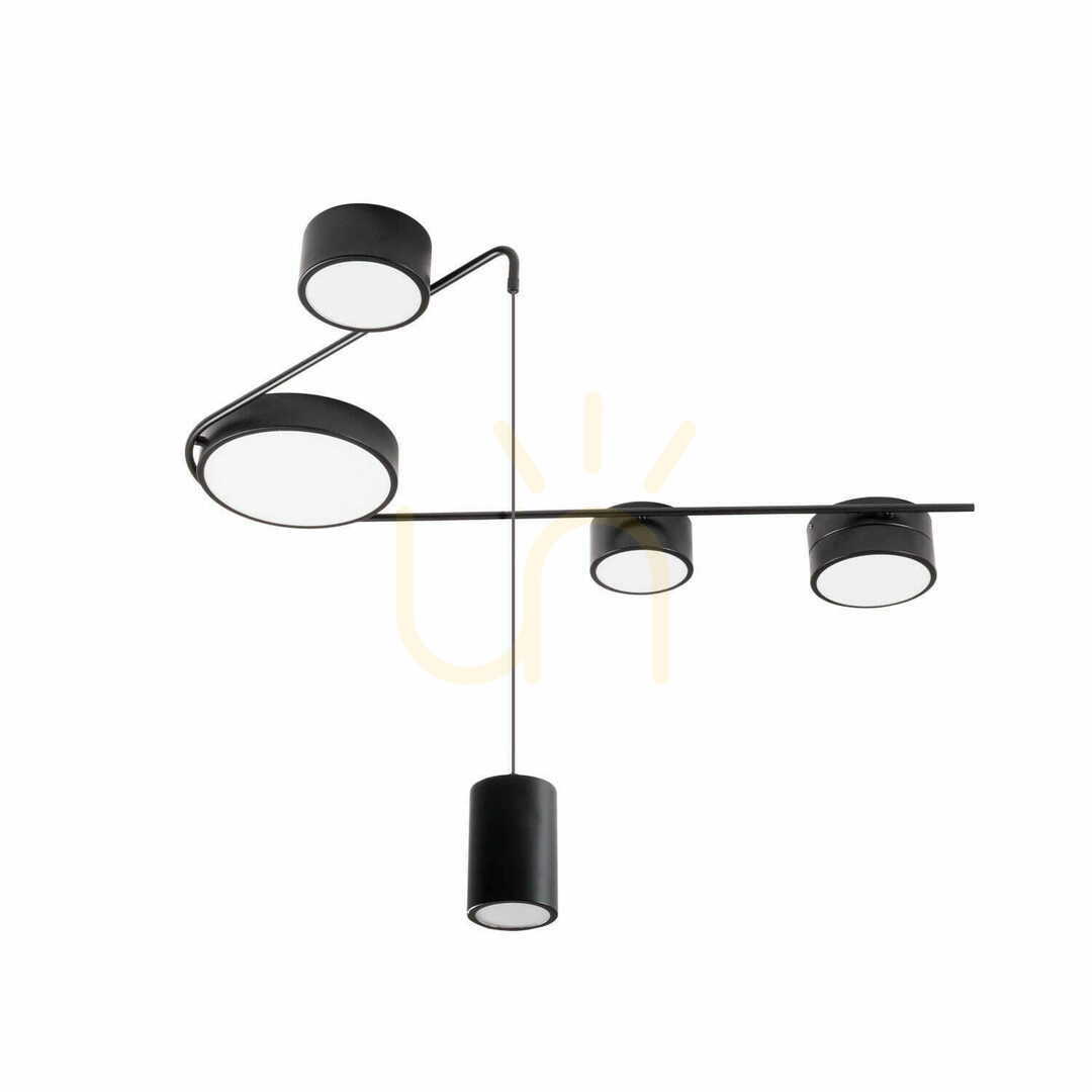 Kontrollera Plafond Max Light Zumaia C0250 svart LED 102 cm Plafond Max Light Zumaia C0250 svart LED 102 cm