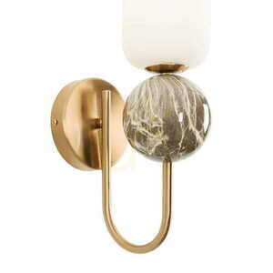 Vägglampa Max Light Nova W0380 borstat guld 42 cm LED dimbar small 2