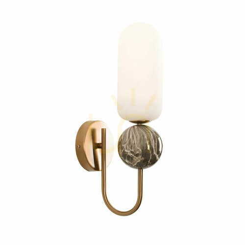 Kontrollera Vägglampa Max Light Nova W0380 borstat guld 42 cm LED dimbar