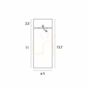 Plafond Max Light Halo C0245 vit LED 9W 3000K 5 cm small 4