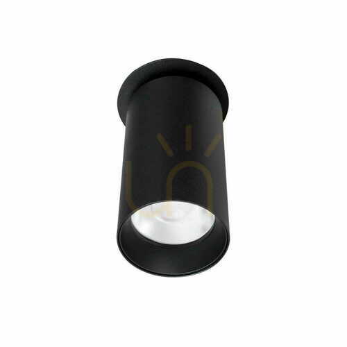 Kontrollera Plafond Max Light Halo H0127 svart aluminium 9W 5 cm