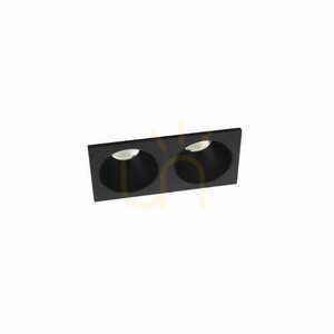 Inbyggd LED-armatur Max Light Modular HM180 2L svart 2x3W 3000K small 1