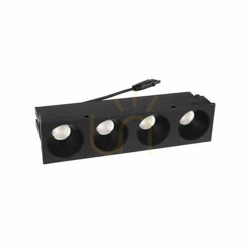 Kontrollera Inbyggd LED-armatur Max Light Modular HM180 4L svart 12W 3000K