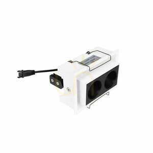 Infälld takarmatur Max Light Modular H180.02 vit aluminium small 5