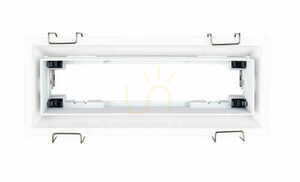 Infälld takarmatur Max Light Modular H180.04 vit aluminium 19,5 cm small 0