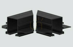 Svart täckkåpa för L-koppling Stucchi ONETRACK Trimless S-9011/TR-B small 0